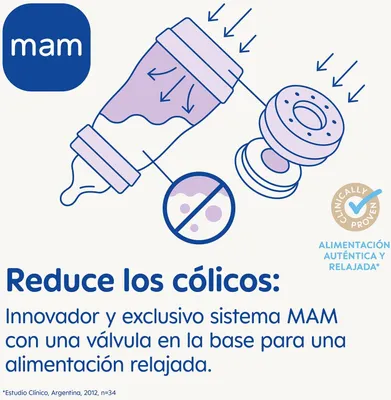 Obrázek produktu pro Mam Baby Anti Colic Flasche Pink 260ml