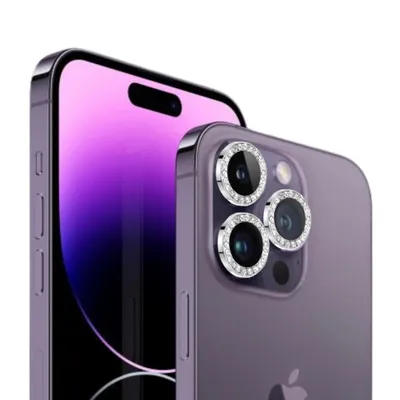 Immagine prodotto di Pellicola di protezione per fotocamera in vetro argento per Apple iPhone 14 Pro Max / iPhone 14 Pro