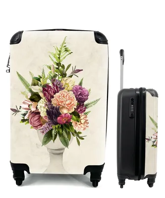 Produktbild von MuchoWow® Koffer Handgepäck Trolley Rollkoffer Kleine Reisekoffer mit 4 Rollen - Aquarell - Farben - Stilleben - Cabin Size < 55x40x23 cm & 55x40x20 cm - Fotokoffer - Kabinenkoffer - Boardgepäck - Reise-Box - Reisekoffer - Reisegepäck - Koffer mit Bild - Trolley für Kinder