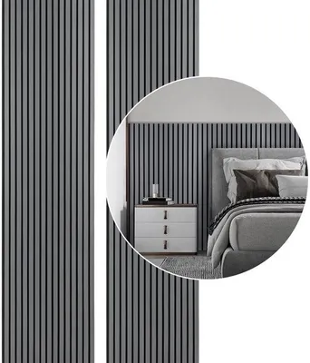 Immagine prodotto di Pannelli fonoassorbenti per pareti, 2 pezzi, grigio, nero, 60 x 120 x 2,1 cm