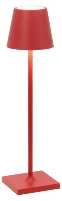 Image de Lampe De Table Led Rechargeable Et Dimmable Poldina Pro Micro Red Avec Autonomie Jusqu'À 12 Heures