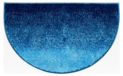 Produktbild von Duschmatte blau Größe 50x80 cm - rutschhemmend, weich und flauschig, geeignet für Fußbodenheizung