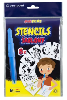 Obrázek produktu pro Centropen šablony k foukacím fixům N+ Vesmír