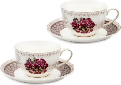 Zdjęcie produktu dla Zestaw porcelany Shapo 280ml 2 sztuki Kwiat róży