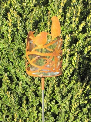 Immagine prodotto di Lanterna a spina da giardino in acciaio inox con inserto in vetro
