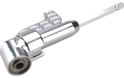 Productafbeelding van Hoekopzetstuk/bithouder voor boormachine Extol Premium 919407 - 1/4x140mm (105°) met magneet