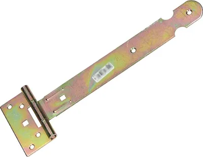 Produktbild von Kreuzgehänge mit vernietetem Stift 250/47x85mm gelb verzinkt Torband Türbander