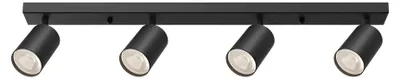 Productafbeelding van LED inbouwspots, 4-voudig, GU10, kantelbaar 350°, draaibaar – moderne zwarte inbouwspots Braytron