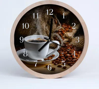 Produktbild von Holzuhr 20fi cm wanduhr - Kaffee Küche