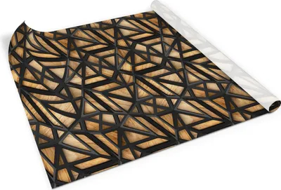 Produktbild von Gitterrost auf holz– Möbelfolie selbstklebend – PVC Klebefolie für Möbel – Küche – Schränke – Möbelrenovierungsfolie – Möbeldekorfolie – 100x50 cm