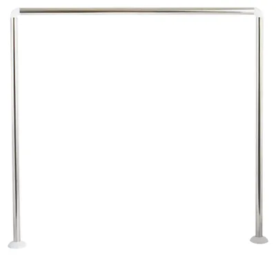 Produktbild von Duschvorhangstange MSV 80x80 cm Ø 25 mm edelstahl