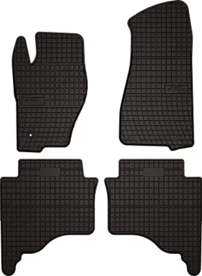 Zdjęcie produktu dla Gumowe dywaniki samochodowe do Jeep Grand Cherokee III WK terenowy (2005-2010) - czarne dopasowane dywaniki podłogowe zestaw (4 szt.)