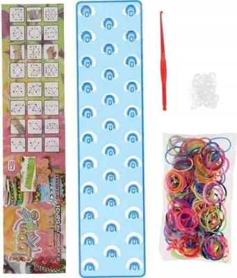 Produktbild von Rappa Loom Kleiner Webrahmen Schmuck-Set mit Gummibändern