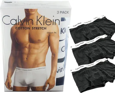 Immagine prodotto di Confezione 3 boxer uomo tripack CK CALVIN KLEIN articolo U2664G LOW RISE TRUNK 3PK, L, Cotone 95%,Spandex 5%
