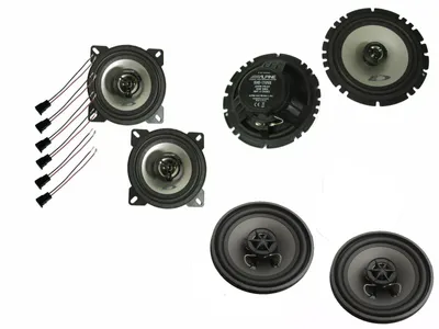 Produktbild von Alpine passend für VW Bus T4 1990-2003 Lautsprecher Boxen Set Tür Vorne Seitenteil hinten