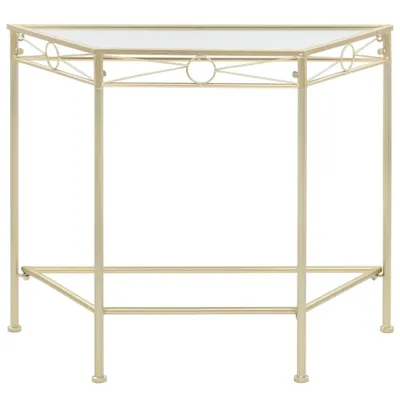 Immagine prodotto di vidaXL Tavolino in metallo stile vintage 87x34x73 cm Oro