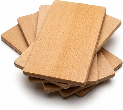 Obrázok produktu pre SADA 5 RAŇAJKOVÝCH DOSIEK z bukového dreva, 22 x 12 x 1 cm