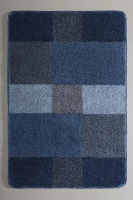 Produktbild von Kleine Wolke Badteppich JOANA LBH 120x70x2 cm blau Badematte
