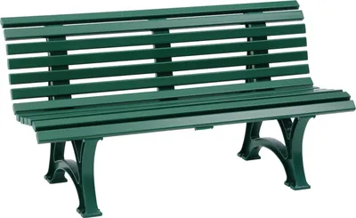 Image de Banc Helgoland, 150 cm, vert Plastique vert foncé
