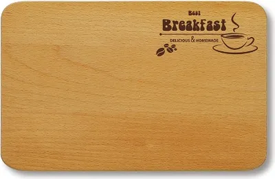 Produktbild von KESPER 85016 Schneidebrettchen aus Buche - Breakfast, 23 x 15 x 1 cm / Frühstücksbrettchen