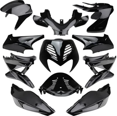 Produktbild von Zestaw owiewek (11-częściowy) czarny do Yamaha Aerox 50 MBK Nitro
