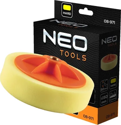 Zdjęcie produktu dla NEO TOOLS Pad polerski 150 x 50 mm, gąbka twarda, M14