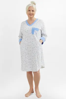 Obrázok produktu pre Nočná košeľa Nina - bavlna Světle modrá 2XL