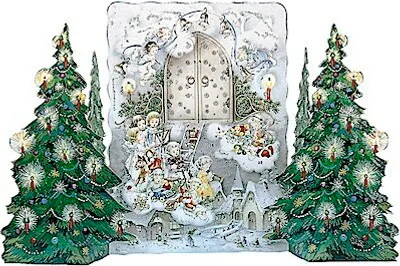 Produktbild von Adventskalender zum Aufstellen \Vor dem Himmelstor\" Korsch Verlag"