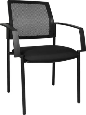 Produktbild von Topstar Besucherstühle BtoB 10 BB200A G200 schwarz Stoff, 2 St.