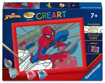 Produktbild von Ravensburger CreArt - Malen nach Zahlen 12023109 - Der legendäre Spider-Man - Kinder ab 7 Jahren