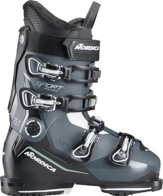 A single ski boot shown from the side against a white background.