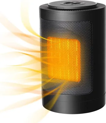 Image de Chauffage à tête vibrante pour la maison, radiateur soufflant ECO, économie d'énergie, silencieux, minuterie de 24 heures, thermostat, 3 modes, protection multiple, télécommande, maison
