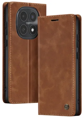 Produktbild von Avizar, Vintage Wallet Hülle CaseMe für Redmi Note 15 4G / 5G, Dunkelbraun