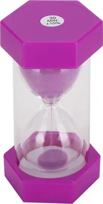 Image de 30 minutes sablier hexagonal Décor bureau Sablier Minuteur violet Sablier Enfants Cadeau