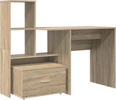 Obrázek produktu pro vidaXL Psací stůl Sonoma dub 131,5 x 50 x 106,5 cm Materiál na bázi dřeva
