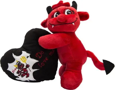 Obrázok produktu pre Červený diabolík so srdiečkom, 20 cm