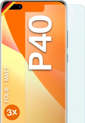 Produktbild von moex® 3x Schutzfolie kompatibel mit Huawei P40 - Displayschutzfolie Anti Reflex Folie, Matt