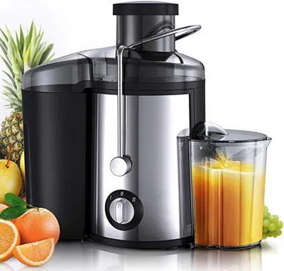 Produktbild von Cunsieun Entsafter, 1000-W-Entsafter für ganze Früchte und Gemüse, Zentrifugal-Entsafter BPA-frei (Silber)