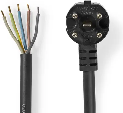 Image de Nedis Four Câble d'alimentation - Perilex - Ouvert - 1.50 m - noir