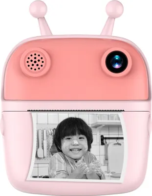 Produktbild von Sofortbildkamera fuer Kinder, Kinderkamera, 1080P-Digitalkamera, Doppelobjektiv, 2,4-Zoll-IPS-Bildschirm, eingebauter Akku, Bilderrahmen mit Thermodruckpapier, Geburtstags- und Festivalgeschenk fuer ueber 3-jaehrige Kinder, Jungen und Maedchen