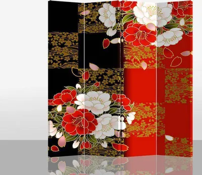 Image de Fine Asianliving Paravent Séparation de pièce Mur espagnol Room Divider Séparateur de pièce Protection visuelle Japonais Oriental Chinois L160xH180cm Toile imprimée double face Asiatique