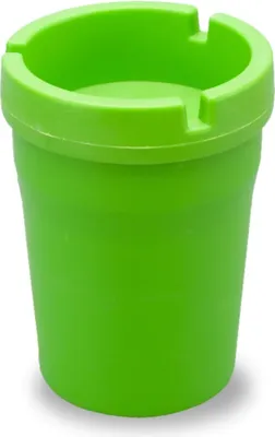 Produktbild von Tragbarer Aschenbecher von Excellent Houseware, Polypropylen, 8,5 x 10,5 cm, grün