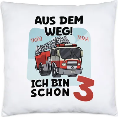 Produktbild von Aus Dem Weg Ich Bin Schon 3 Kissen Happy Birthday 3. Geburtstag Alles Gute Jahre Leben Geschenke Geburtstagsfeier