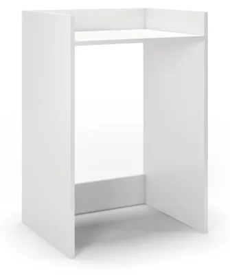 Zdjęcie produktu dla Szafka pod pralkę Regalik ze sklejką i półką – szafka na pralkę i suszarkę 90x65x54 cm – szafka pod pralkę z półką, mebel łazienkowy oszczędzający miejsce, biała