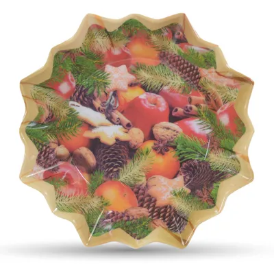 Produktbild von Riffelmacher Teller Stern, Apfel, Zapfen, Kekse Ø 17 cm