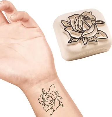 Produktbild von COLOP Tattoo-Stempel LaDot stone "Rose" groß
