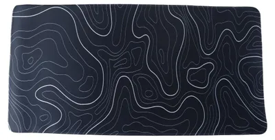 Image de Tapis de souris noir, pour jeux, dimensions 600 x 300 x 2 mm, idéal pour le bureau