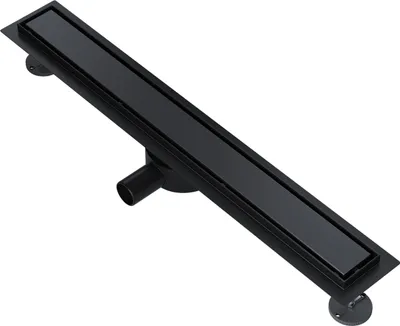 Produktbild von SONNI 70cm Bodenablauf flach Duschrinnen, 360° verstellbarer Siphon, Edelstahl 2 in 1 Design, mit Geruchsstop und Haarsieb Randablauf