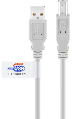 Produktbild von goobay USB 2.0 Kabel, USB-A Stecker > USB-B Stecker, (5 Meter)