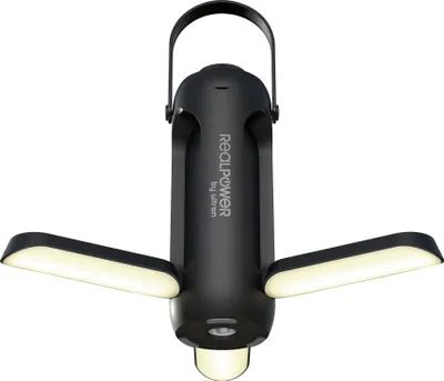 Produktbild von RealPower LED outdoor Light 190,solar,schwarz,6.000mAh